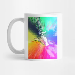 Astronaut Floating in colour space Mug